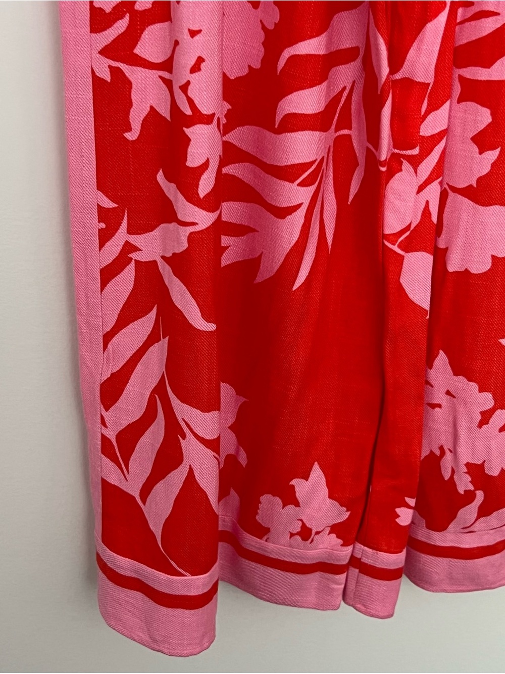 Sienna Sky Red & Pink Floral Cropped Cami with Wide Leg Pants Matching Set - Picture 12 of 13